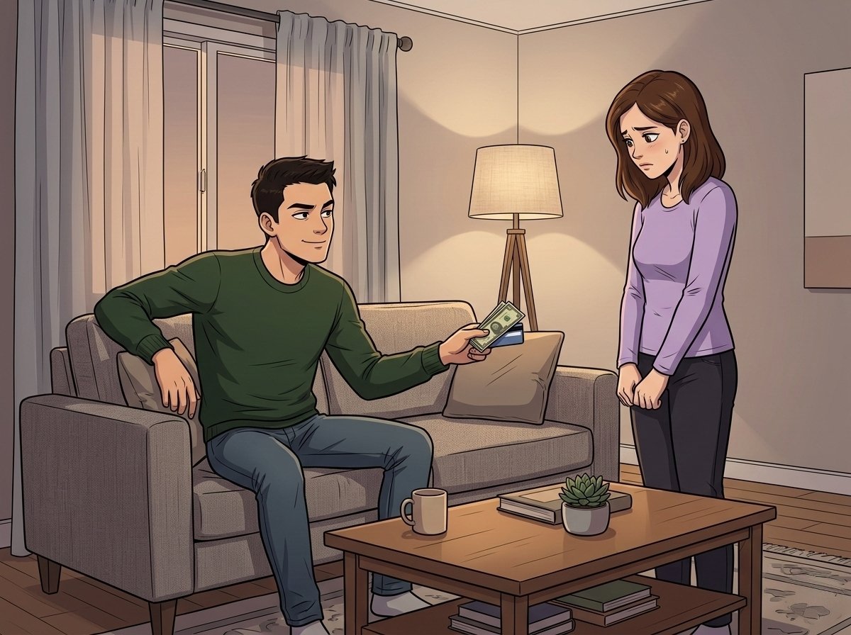 The harsh truth about partners who use money to