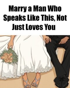 Marry a Man Who Speaks Like This, Not Just Loves You
