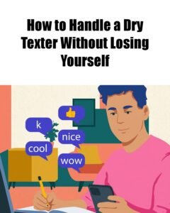 How to Deal with a "Dry Texter" Without Losing Your Mind