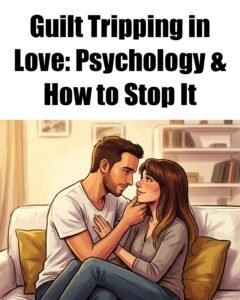 The Dark Psychology of "Guilt Tripping" in Love and How to