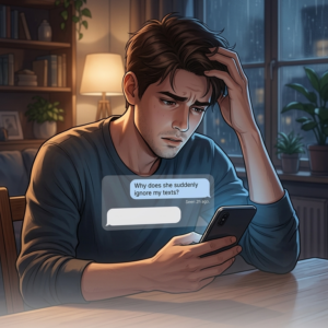 Why does she suddenly ignore my texts?
