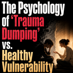 The Psychology of 'Trauma Dumping' vs. Healthy Vulnerability