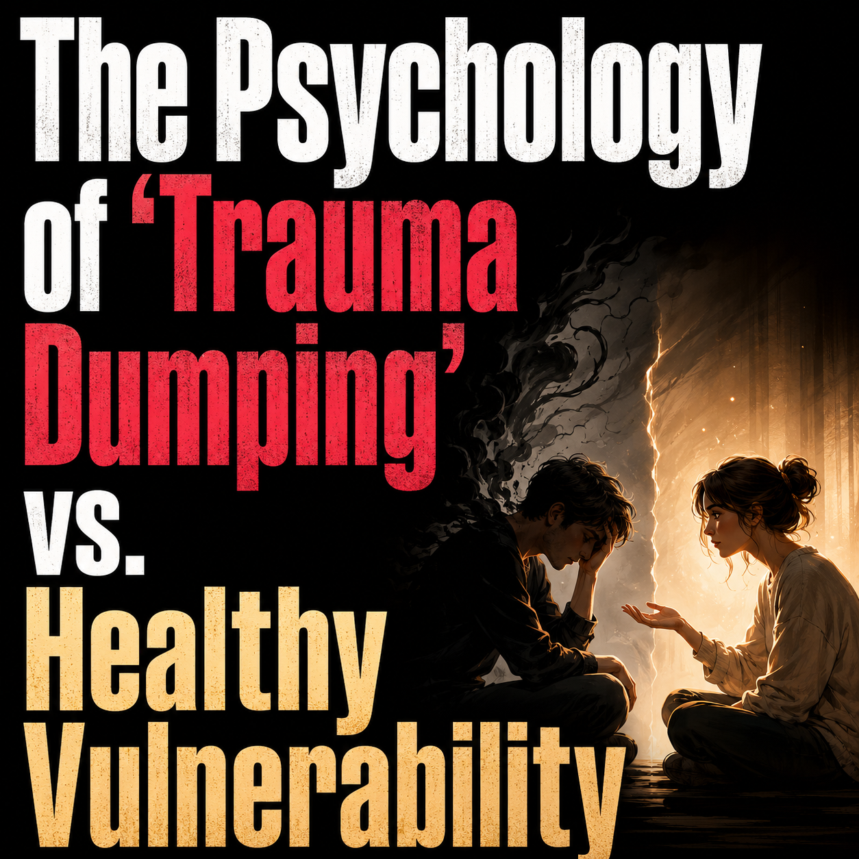 The Psychology of 'Trauma Dumping' vs. Healthy Vulnerability